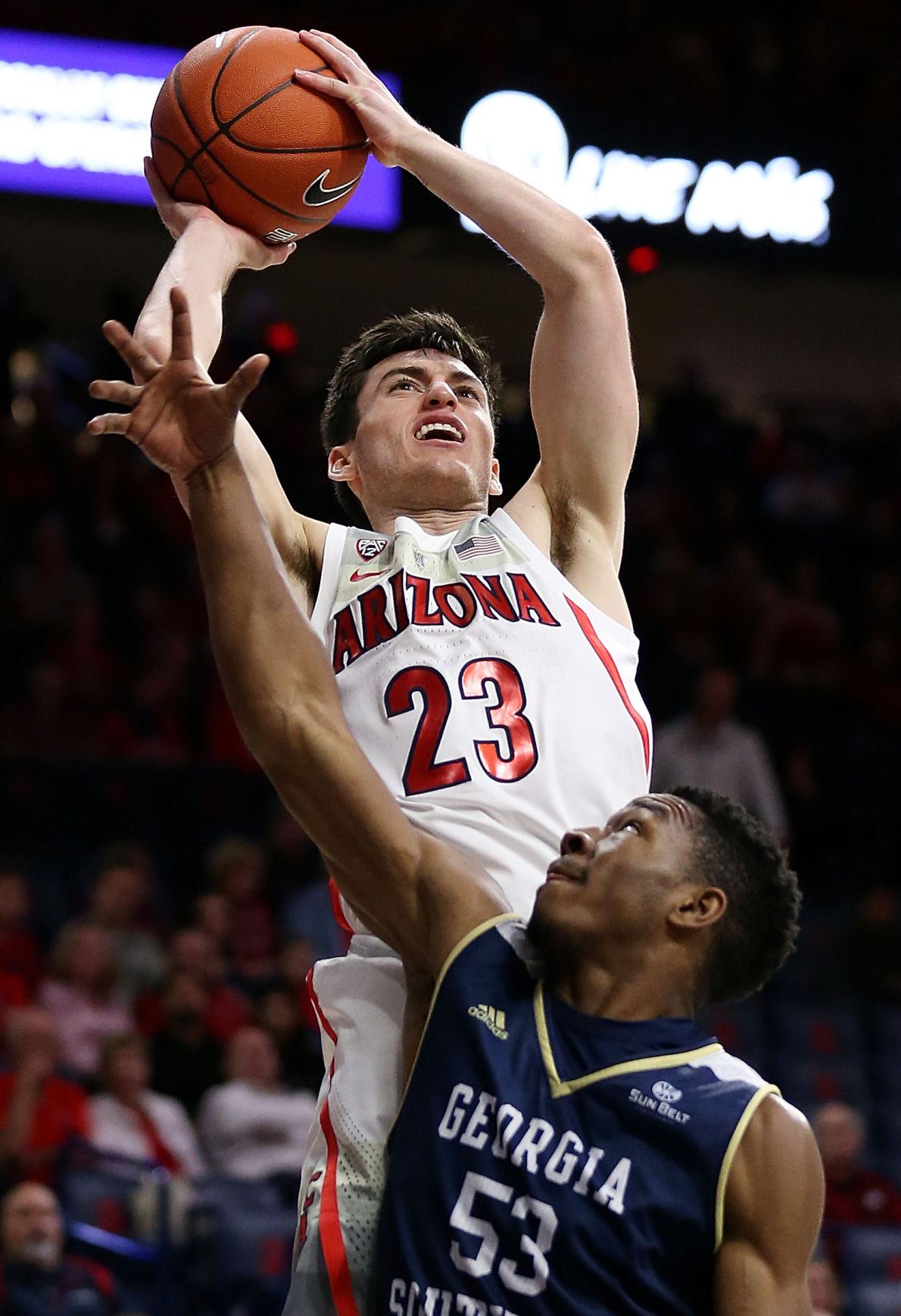 Arizona Wildcats 100, Georgia Southern Eagles 70